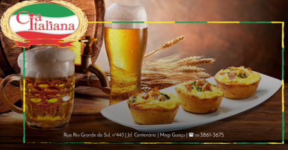 Mini Quiche e Cerveja